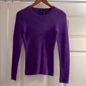 Basic Editions Women's Sweater in Rich Purple
